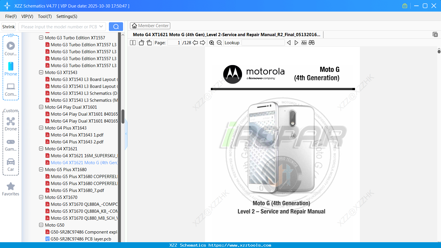 Motorola Moto G4 XT1621 Moto G (4th Gen)_Level 2-Service And Repair Manual_R2_Final_05132016